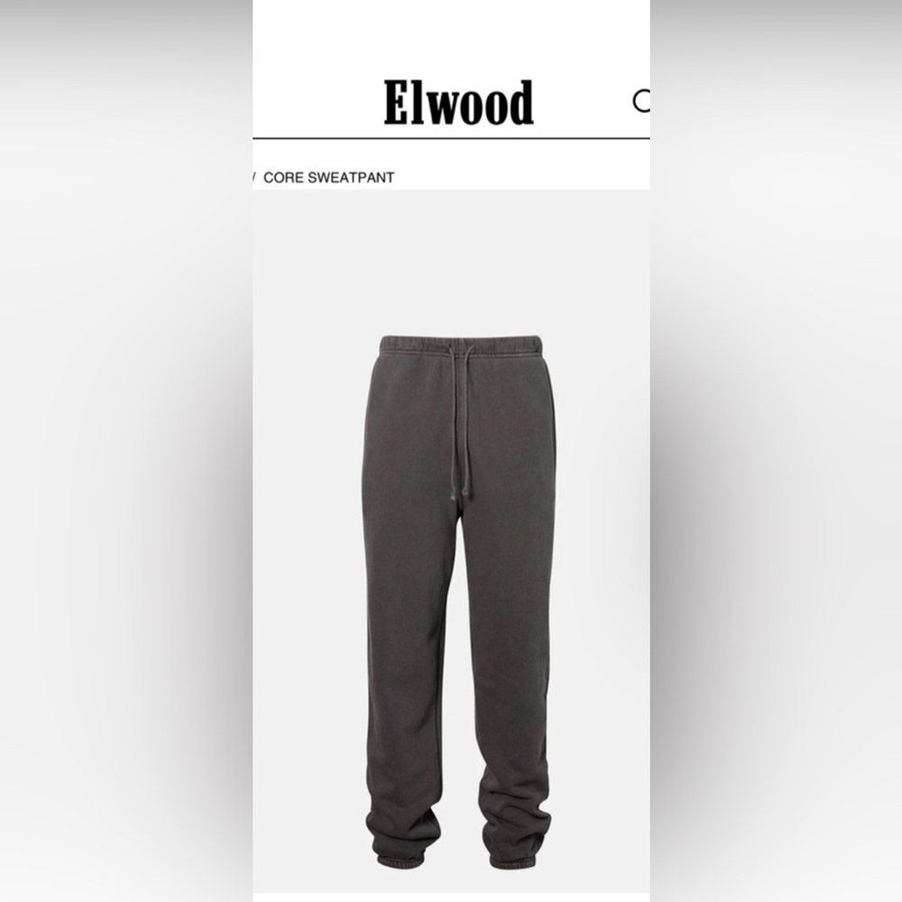 Elwood Unisex Core Sweatpants - Grey - Size Medium